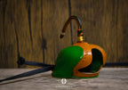 AO three-piece Dutch falconry hood handcrafted in vegetable-tanned leather